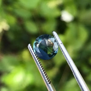 Reserved for Clarissa Decarlo 1.53Ct Teal Sapphire Round Shape Teal Green Sapphire Free Shipping