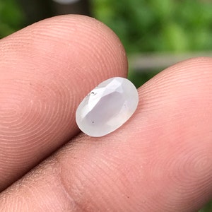 1.20Ct Silky Sapphire Moon White Sapphire Milky Sapphire Free Shipping