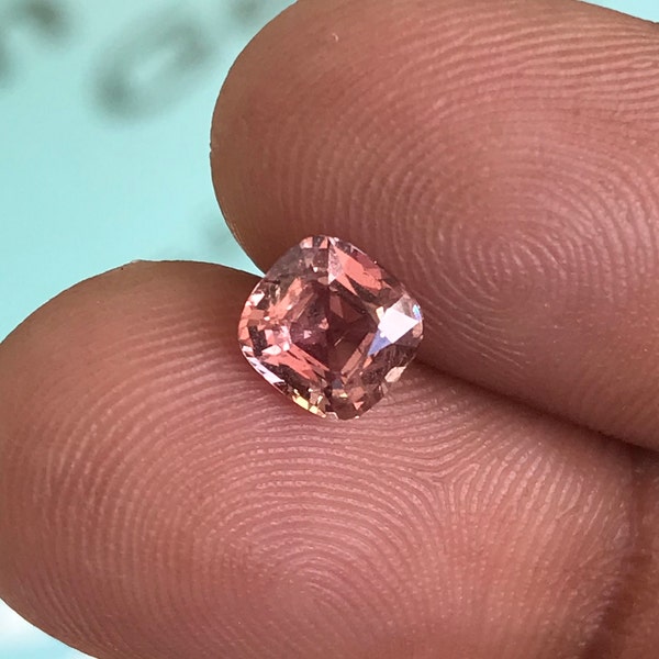 1.22Ct Padparadscha Sapphire Unheated Untreated Brownish Pink Free Shipping