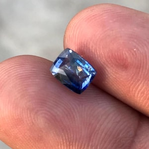 1.58Ct Blue Sapphire Unheated Rectangular Cushion Free Shipping