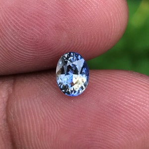 1.20Ct  Bicolor Sapphire Blue Yellow Mixed For Engagement Ring Anniversary Pendant Free Shipping