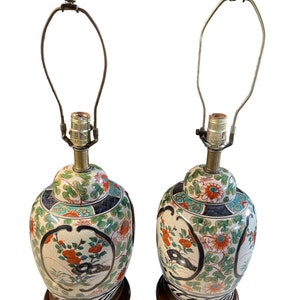 Stunning pair of Fredrick cooper Asian table lamps
