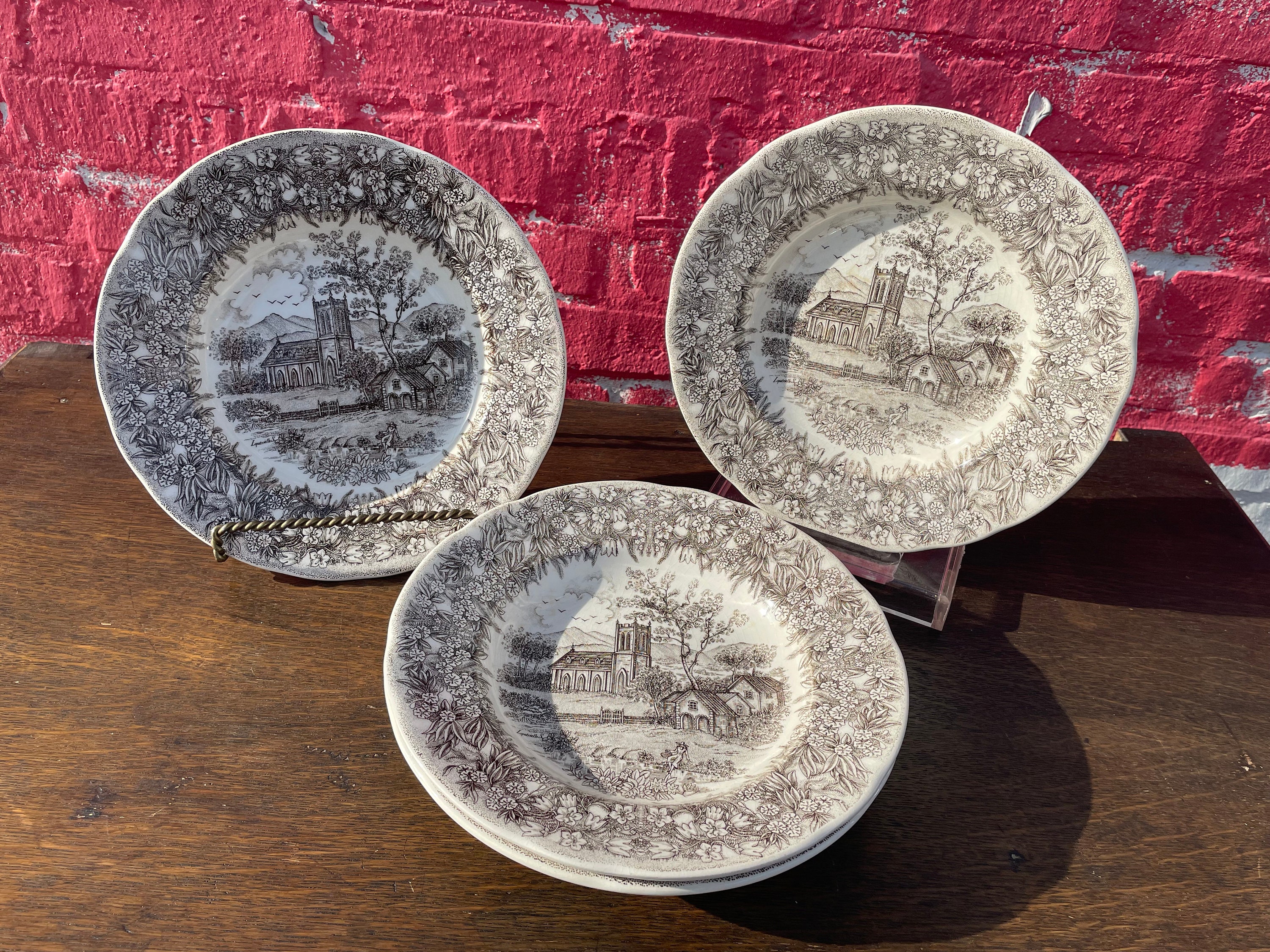 vintage Nevco Italie Ensemble de 4 bols à soupe à rebords