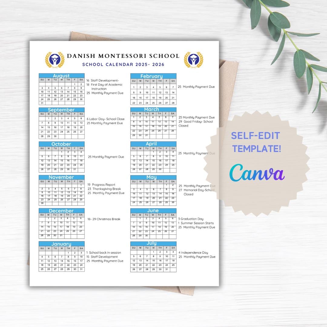 school-calendar-2025-2026-perfect-for-preschool-daycare-or-childcare-center-editable-etsy