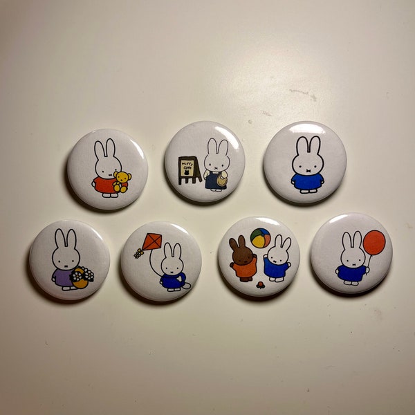 Miffy Button Pins