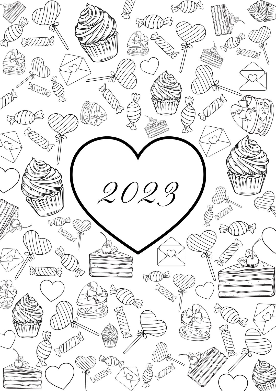 2023 Digital Coloring Pages Holiday Coloring Pages Valentine S 2023 Digital Coloring Pages Holiday Coloring Pages Valentine S
