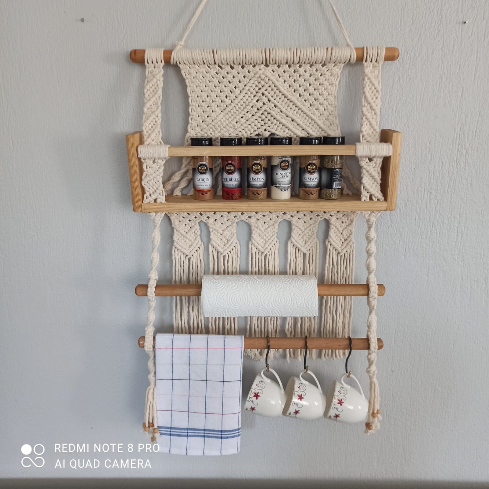 Macrame spice rack hotsell