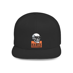 Eerie Stitchworks Snapback Hat: Gothic Halloween Baseball Cap