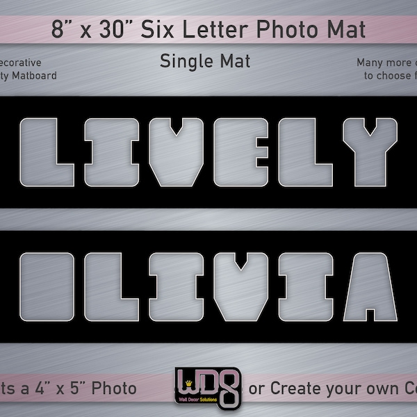Custom Letter Photo Mat Etsy