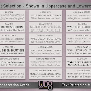 Text On Mat Design Fully Customizable YOUR TEXT Printed on Conservation Single Mat - Your ...