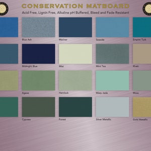 Fully Customizable Conservation DOUBLE Mat Your Choice of Mat Colors, Mat Size and Mat Opening Size image 4