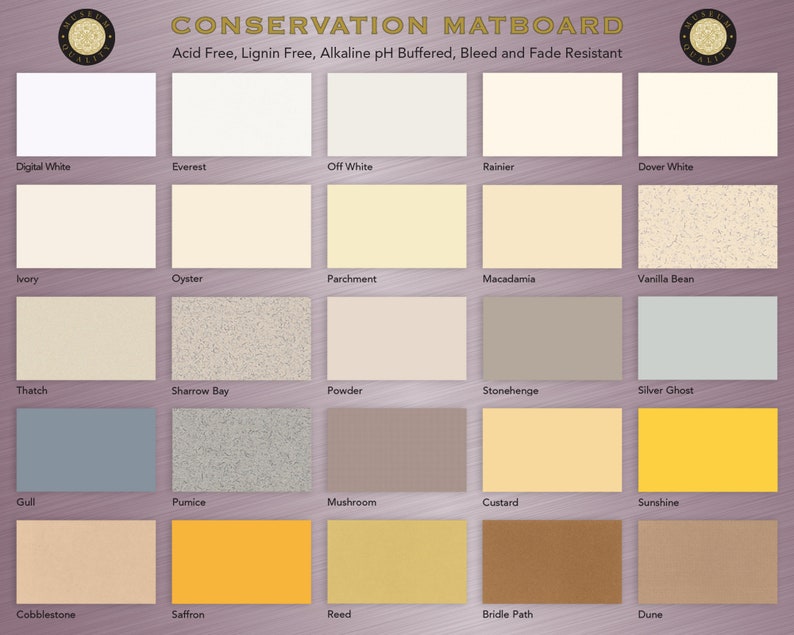 Fully Customizable Conservation DOUBLE Mat Your Choice of Mat Colors, Mat Size and Mat Opening Size image 2