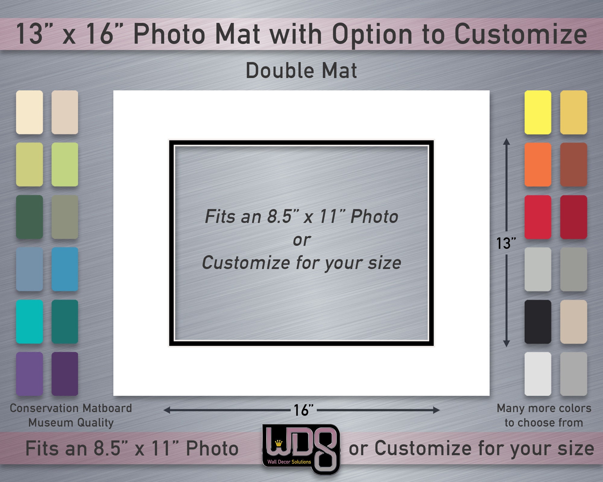PROFESSIONAL STUDIO PHOTO MAT, 10X12 MAT W/OPENING FOR 5X7 CT-01-12 &  ACT1515