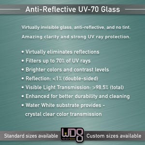 Anti-reflective UV70 Water White Glass - Crystal Clear UV Protection ...