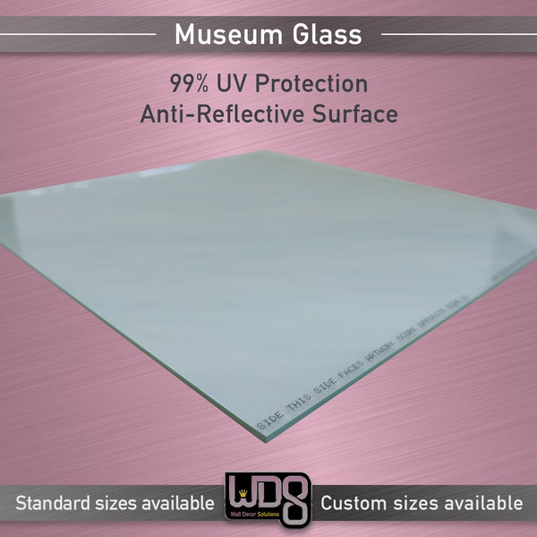 Anti-Reflective Museum Glass® - 99% UV Protection for Framing Fine Art, Photography, Collectibles & Displays - Custom Cut to Your Size