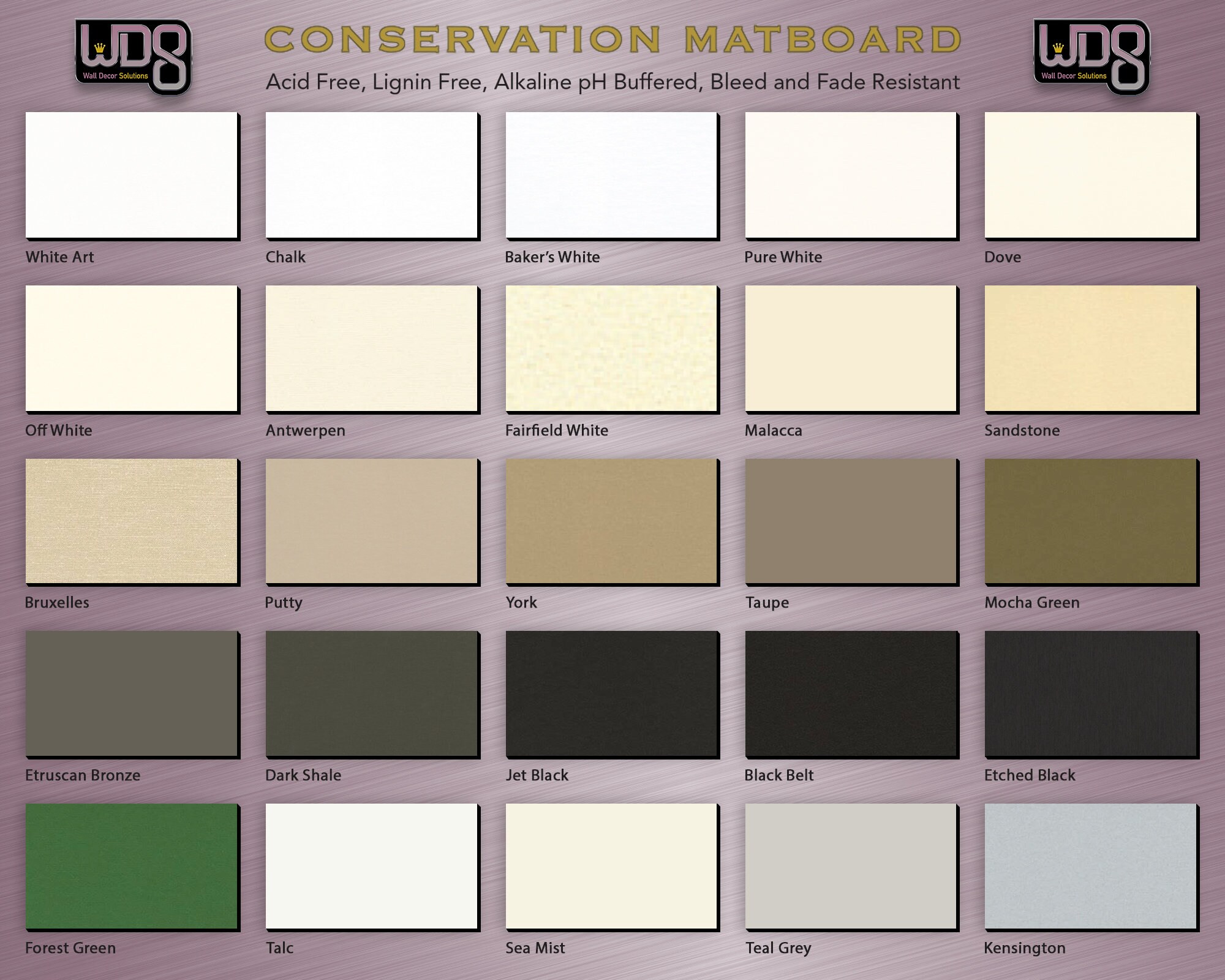 Fully Customizable BLACK CORE Conservation Single Mat - Your Choice of ...