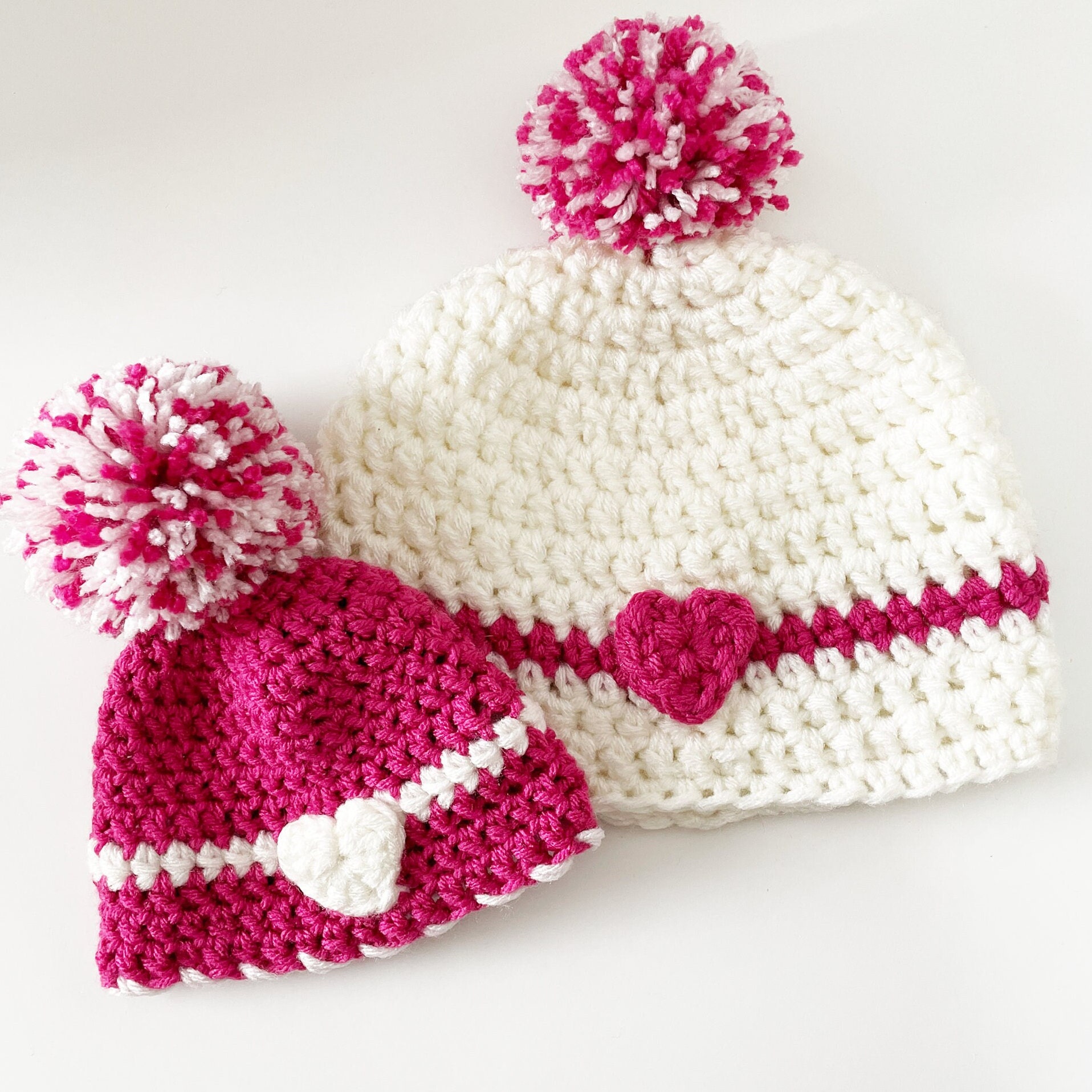 Heart Beanie Crochet Pattern