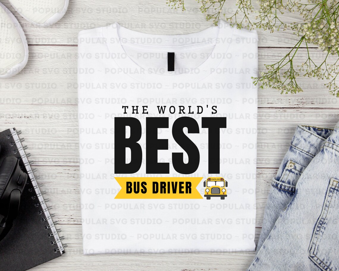 World's Best Bus Driver SVG PNG School Bus Driver Gift - Etsy