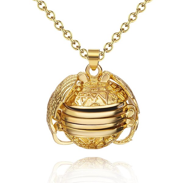 Ball Locket Necklace Etsy