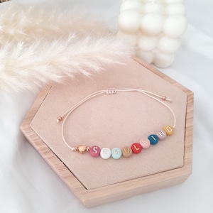 Kids Pearl Bracelet Bead Bracelet School Enrollment Schoolchild or Name Personalized Back to School Colorful