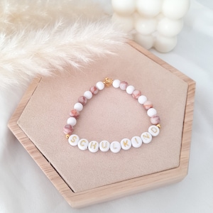 Kids Pearl Bracelet Bead Bracelet School Enrollment Schoolchild or Name Personalized Back to School Colorful
