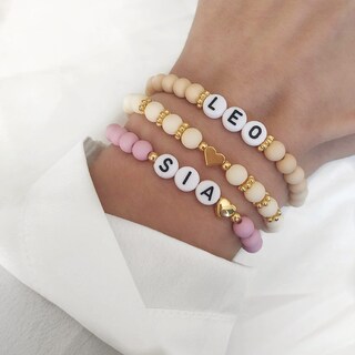 Bracciale A Strati Con Iniziale Per Donna – Bracciale Con Ciondolo A Cuore E Lettera A-Z, Regalo Personalizzato In Acciaio Inox, Lunghezza Regolabile