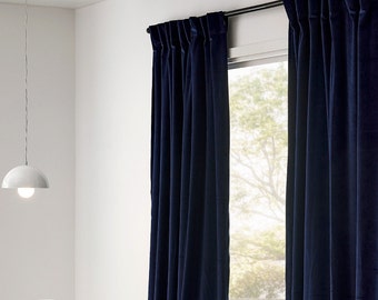 Blackout Velvet Curtains,Back Tab, Custom made Velvet Curtain Panels,Blackout Curtain Panels for Living Room.