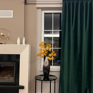 Blackout Thermal And Soundproof  Double Sided Thick Velvet Curtains.
