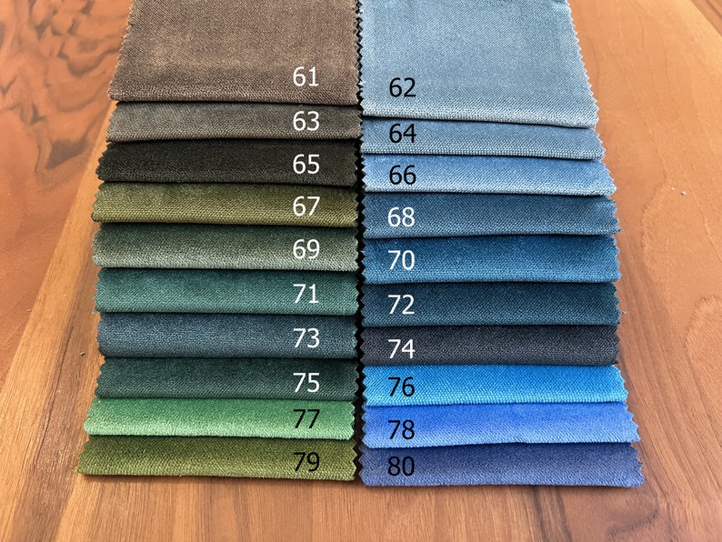 Blackout Matte Velvet Curtains for Living Room, Custom Size Velvet