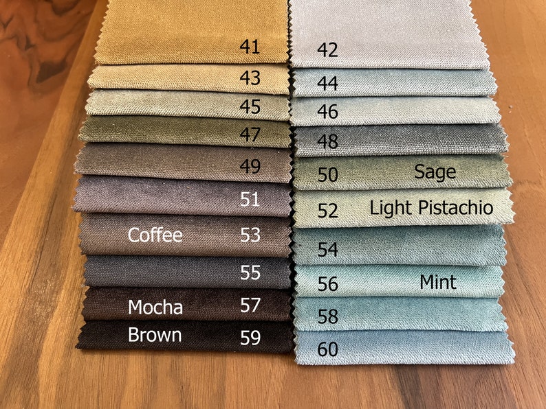 Blackout Matte Velvet Curtains for Living Room, Custom Size Velvet