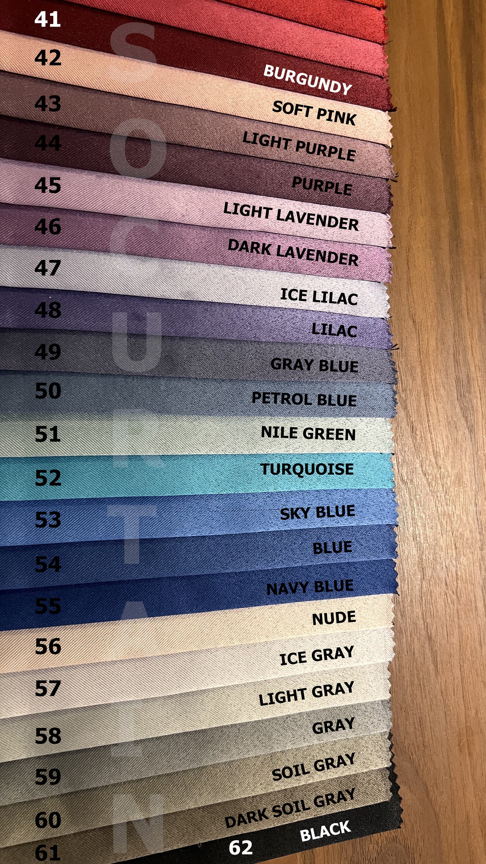 62 Color Blackout Curtains, 62 Color Options, Custom Size Blackout Curtains for ...