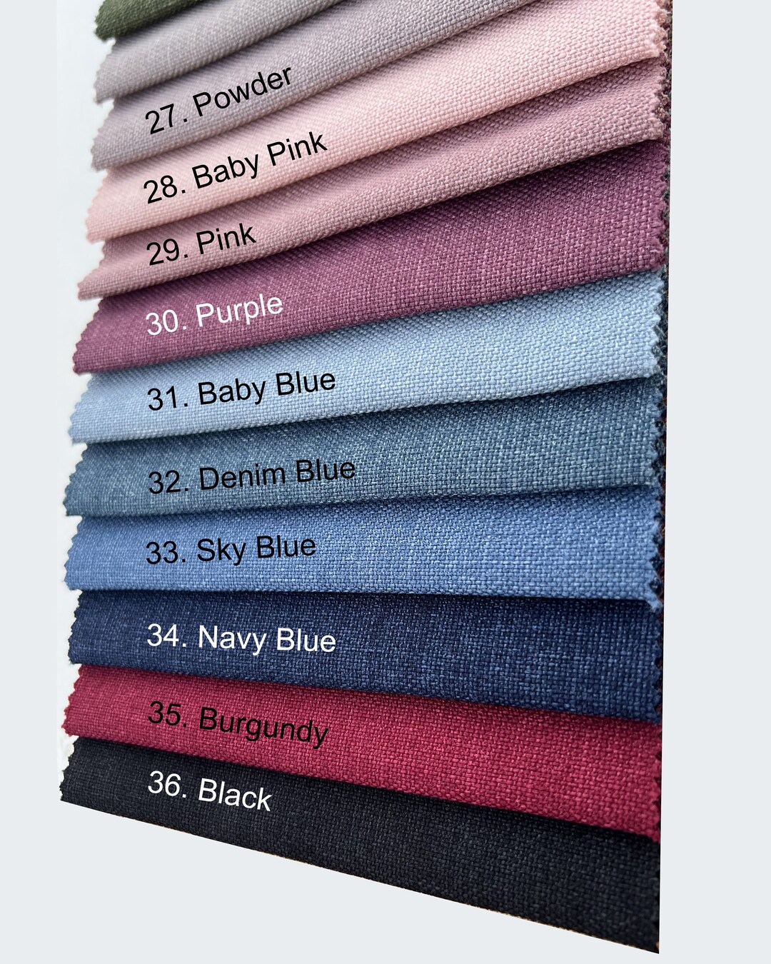 Linen Curtain Panels for Living Room, Custom Size Linen Cafe Curtains ...