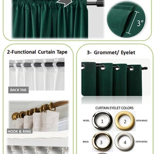 Socurtain, Curtain Heading Options