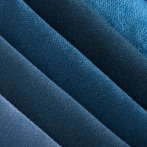 Thick Velvet upholstery fabric by the yard, 124 Colours, 55&quot; wide , Modern Fabric, Furniture Fabric, Upholstery Velvet.