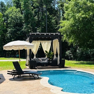 Custom Size Outdoor Curtains, Waterproof Outside Curtains, Outside Curtains, UV filter curtains, garden curtain, pool and  patio curtains.