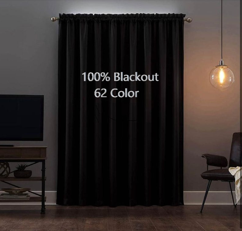 Blackout Curtains, 62 Color Options, Custom Size Blackout Curtains for ...