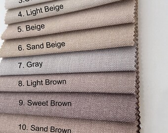 Extra Wide 100"  36 Colors  Linen Curtains, Custom Size Curtain Panels for Living Room.