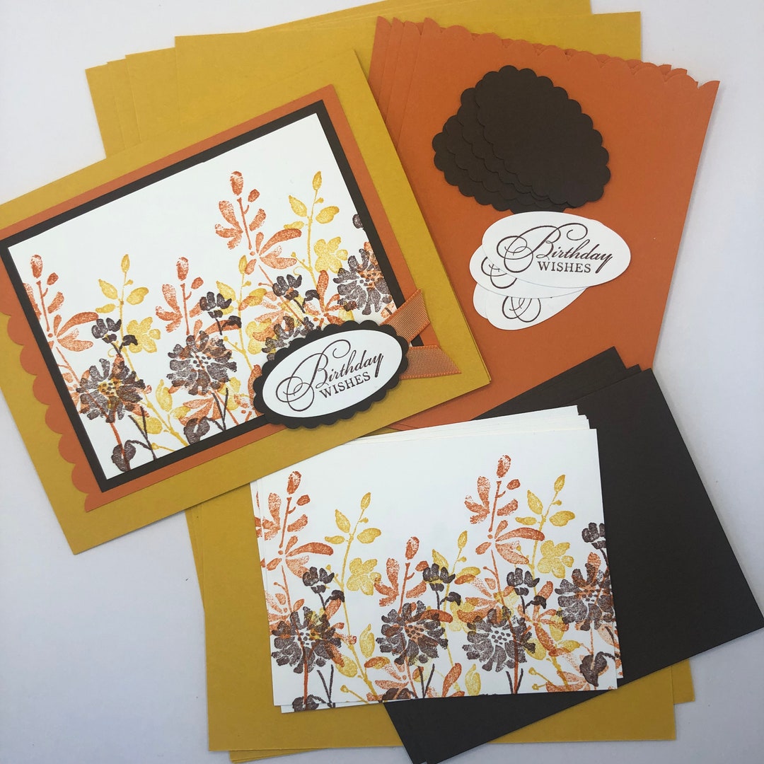 Handmade Card Kit Happy Birthday Card Making Kit DIY Etsy