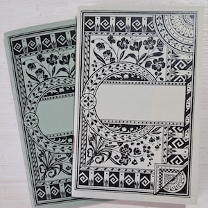 notebook vintage paper | small notebook A6 | small notebook | vintage paper | nostalgic notebook | motif &quot;Goldring&quot;