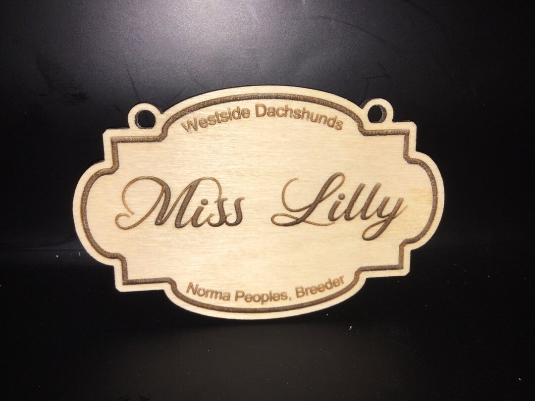 Personalized Dog Crate Name Plate Etsy