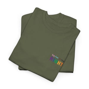 Big Fan Of Human Rights T-Shirt white | Human rights LGBTQ | Social justice | Equality Sweater Military Green