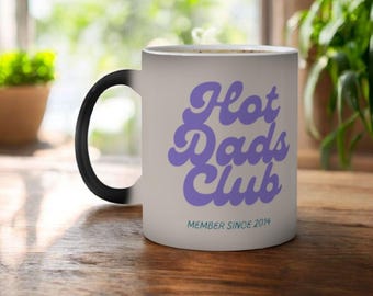 Tazza in ceramica personalizzata Hot Dads Club | Regalo per papà | Futuri papà | Regalo di compleanno per papà