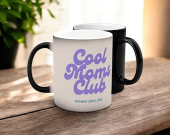 Cool Moms Club Personalized Mug, Black | Mother's Day Gift | Personalized Mom Mug