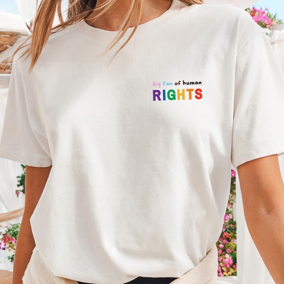 Big Fan Of Human Rights T-Shirt white | Menschenrechte LGBTQ | Social justice | Equality Sweater