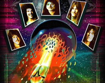 Rock and Roll Band Musik Halftone png und jpg, digitaler Download, Clipart, Sublimation und DTF Designs download, direkter Download