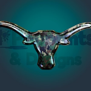Longhorns, Texas, PNG, Sublimation, SVG, Camouflage, Longhorns PNG, Camouflage Longhorn, Camouflage Texas