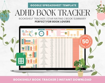 Digital Book Tracker: Bücherregal-Leselog, Google Sheets Template