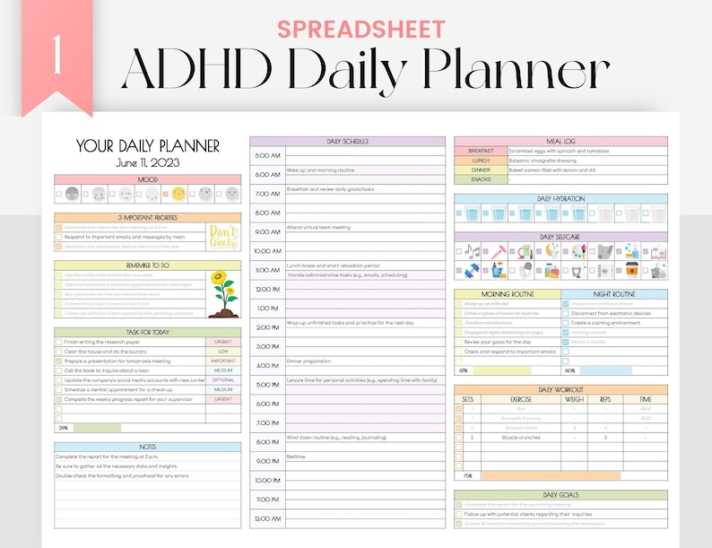 ADHD Planner for Google Sheets Adhd Digital Planner Daily Etsy ADHD Planner for Google Sheets Adhd Digital Planner Daily Etsy