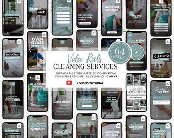 Cleaning Business Video Reels Templates, Cleaning Services Reels, Residential Cleaning Template, Cleaning Social Media, TikTok Cleaning