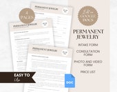 Permanent Jewelry Business Forms: Client Intake, Consent, Price List (Google Docs Template)